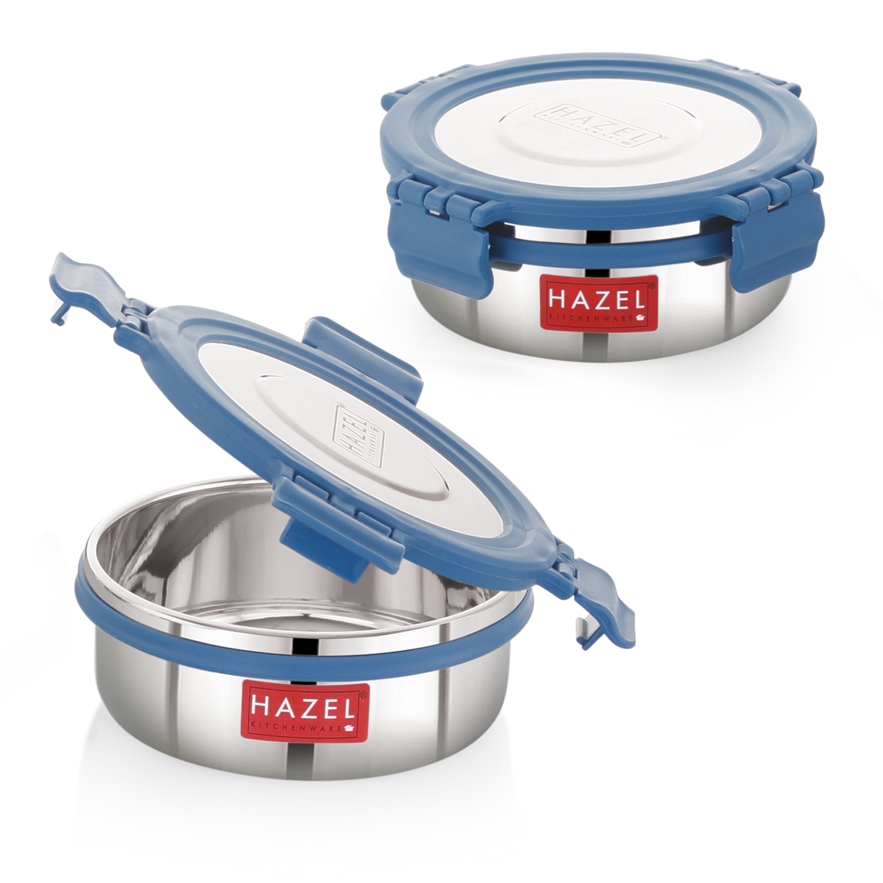 Stainless Steel Airtight Storage Containers – 360 ML (Set of 2)