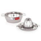 Stainless Steel Hand Press Juicer with Jali & Bowl