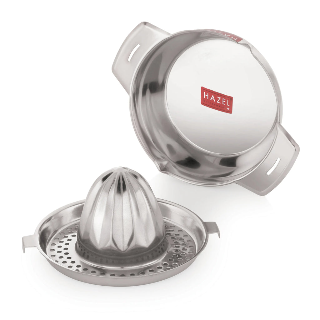 Stainless Steel Hand Press Juicer with Jali & Bowl
