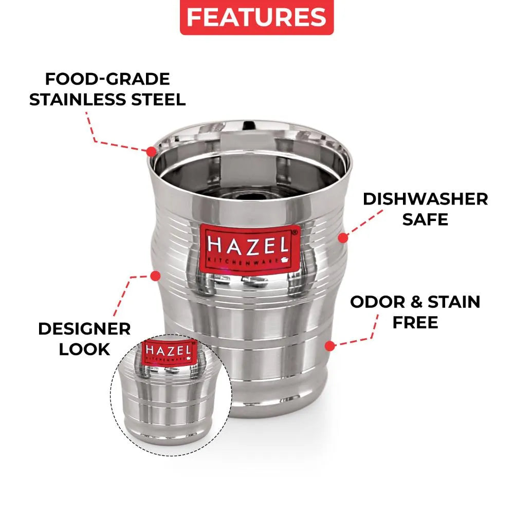 Stainless Steel Kids Water & Juice Glass, Unbreakable, Durable