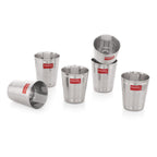 Stainless Steel Glass For Water and  Juice - 350 ML (Set of 6)