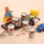 Stainless Steel Toddler Glass - 200 ML (Set of 6)