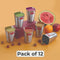 Stainless Steel Water Glass Set, 350 ML (Set of 12)