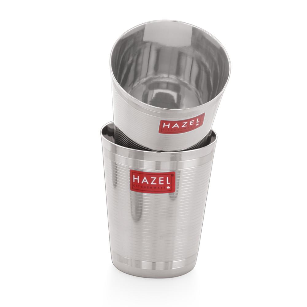 Stainless Steel Glass For Water and  Juice - 350 ML (Set of 12)