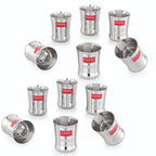 Stainless Steel Kids Glass - 200 ML (Set of 12)