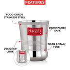 Stainless Steel Kids Glass - 200 ML (Set of 12)