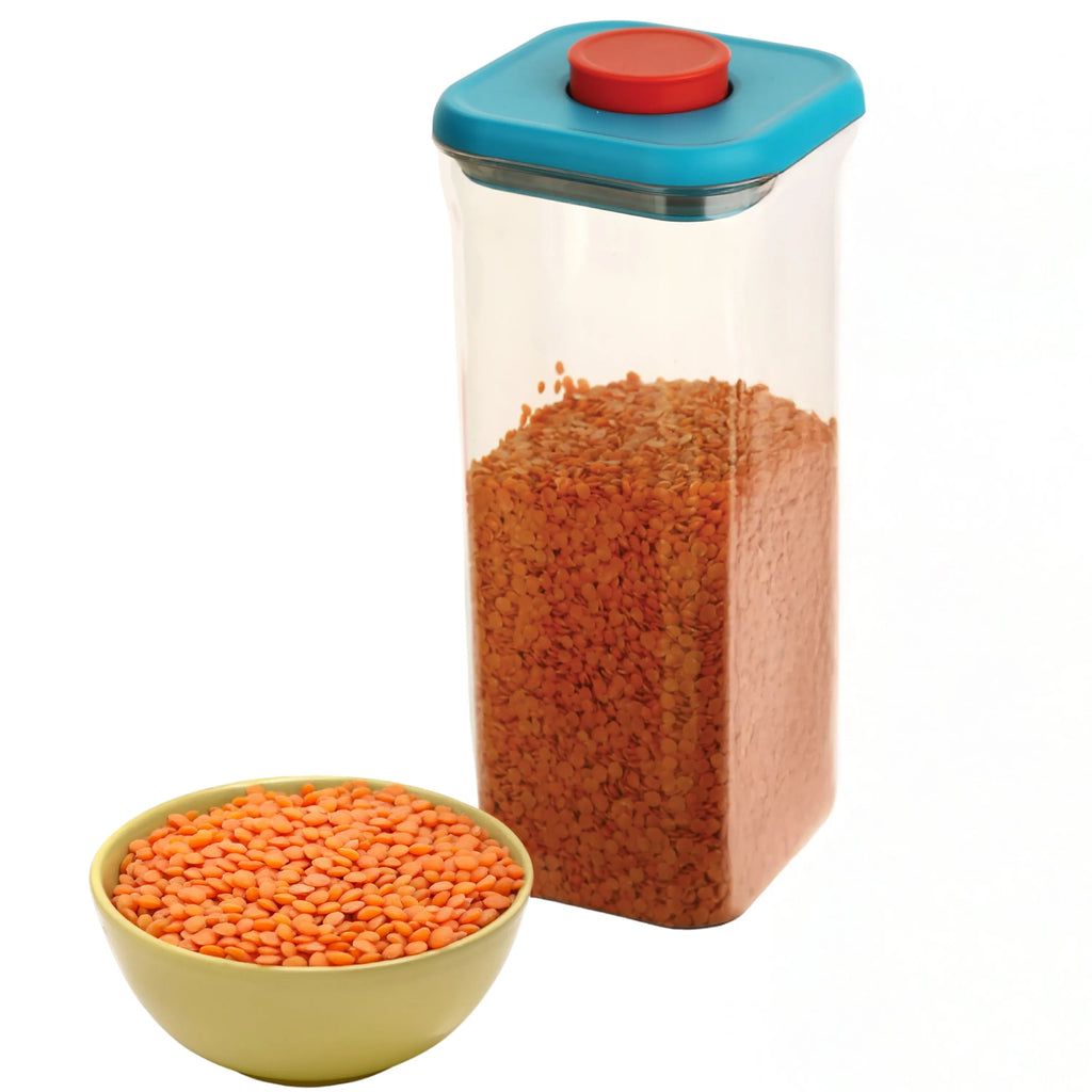 Airtight Plastic Food Storage Jar – 1600 ML, Blue