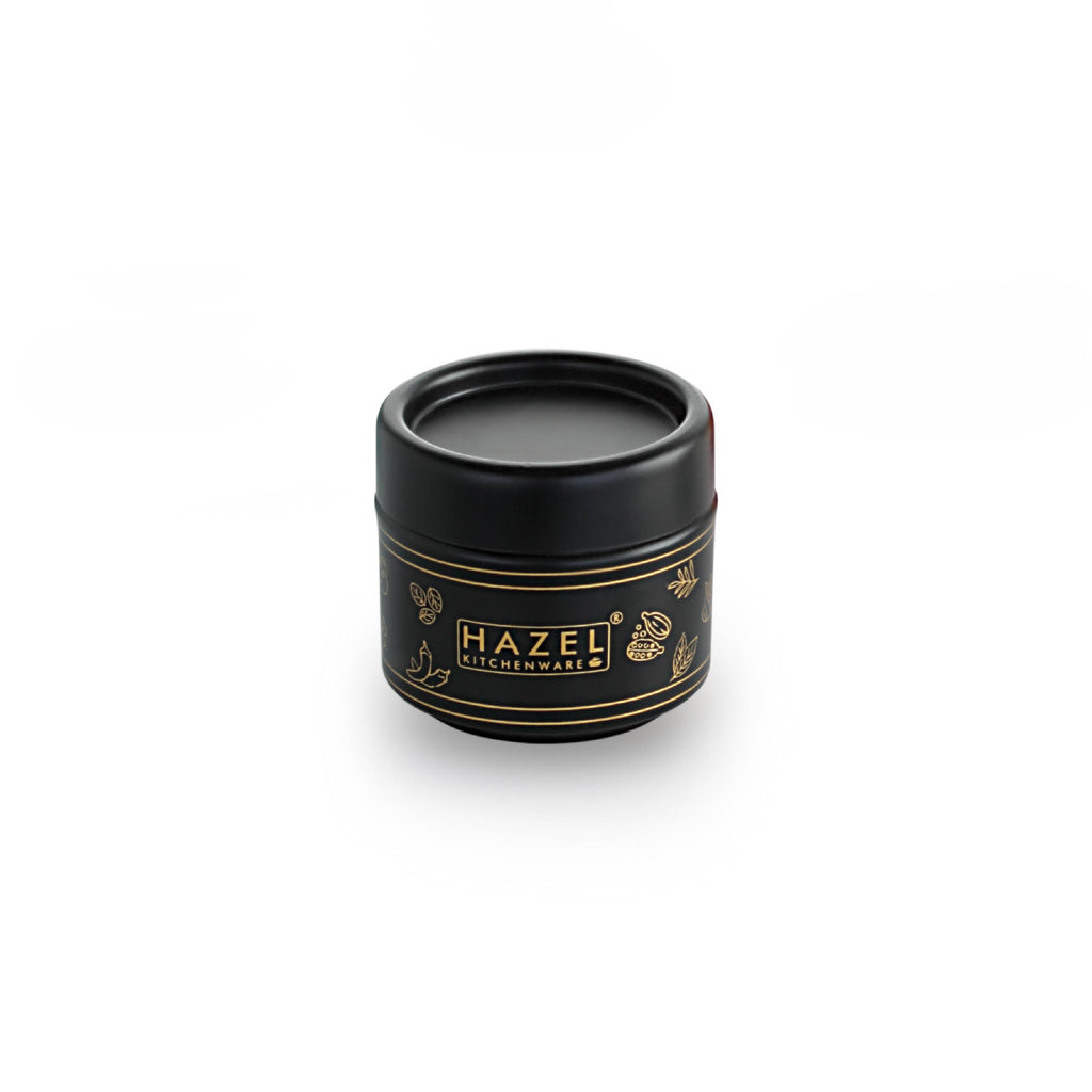 Mukhwas/Masala Container with Spoon – Black