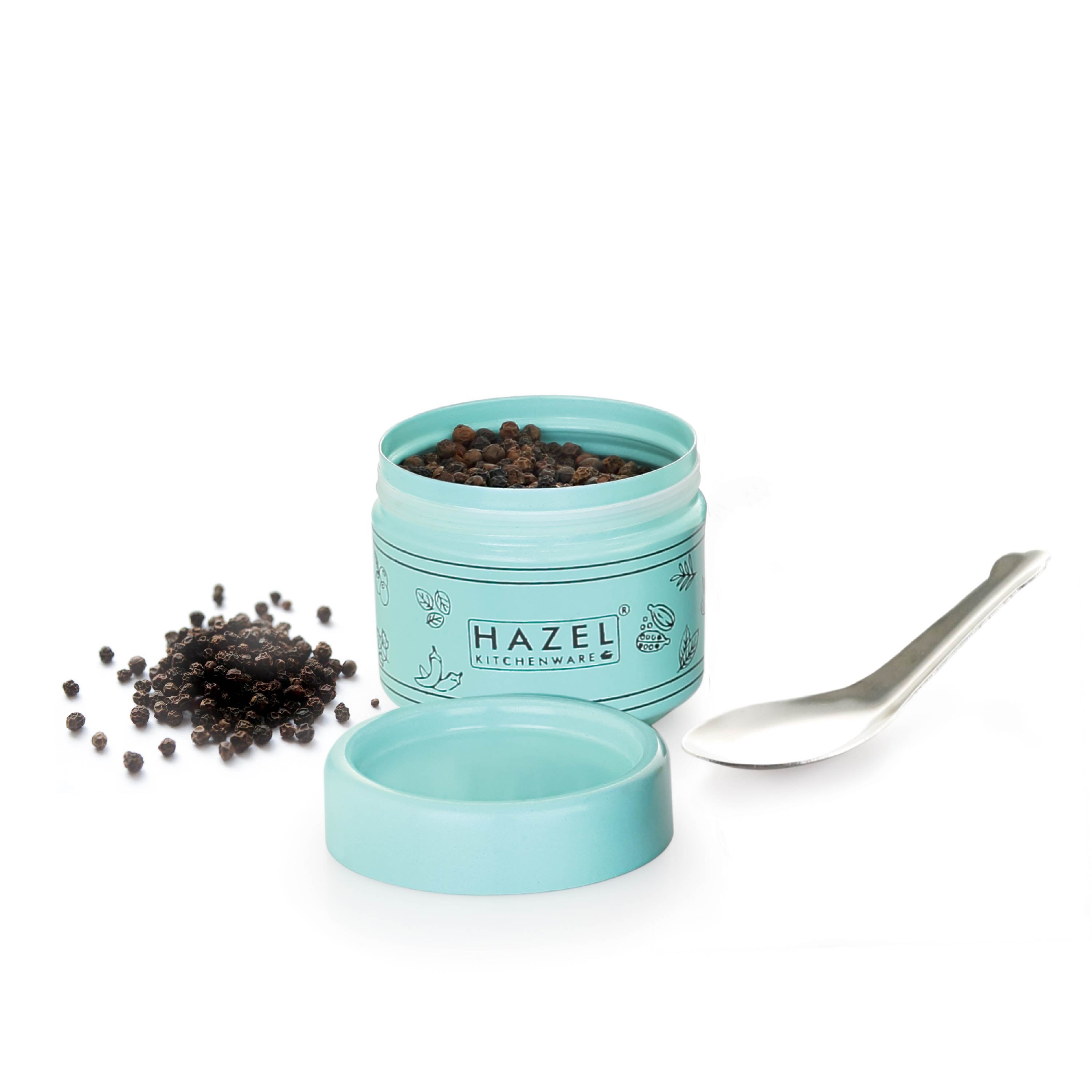 Masala Container with Spoon – Sky Blue