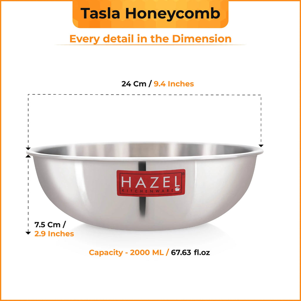 Honeycomb Triply Non-Stick Tasla with Lid– 22 cm, 2 L