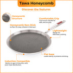 Honeycomb Triply Nonstick Dosa Tawa, 26.3 cm