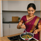 Honeycomb Triply Non-Stick Fry Pan – 24 cm, 1.5 L