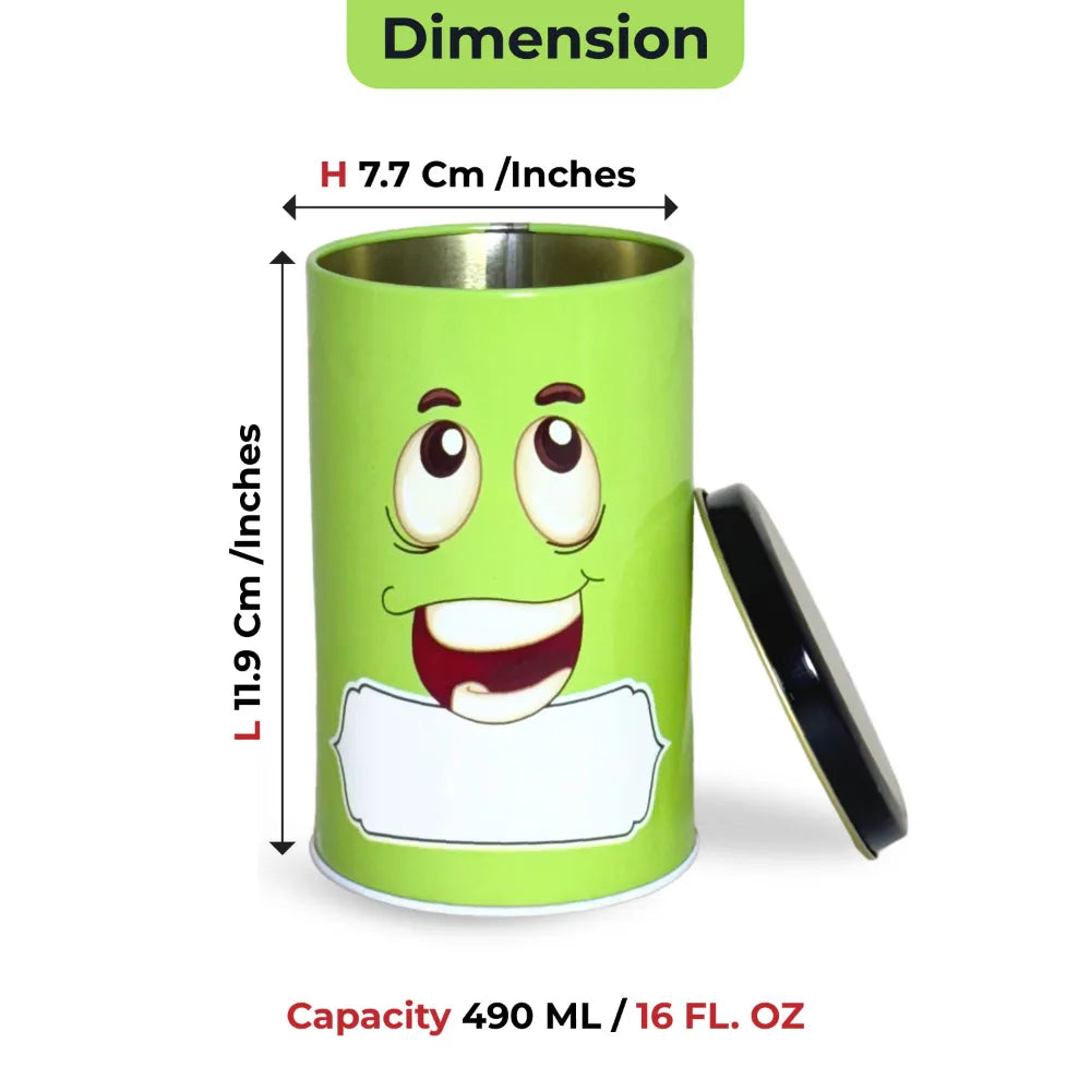 Colourful Storage Container for Gifting – Green, 490 ML