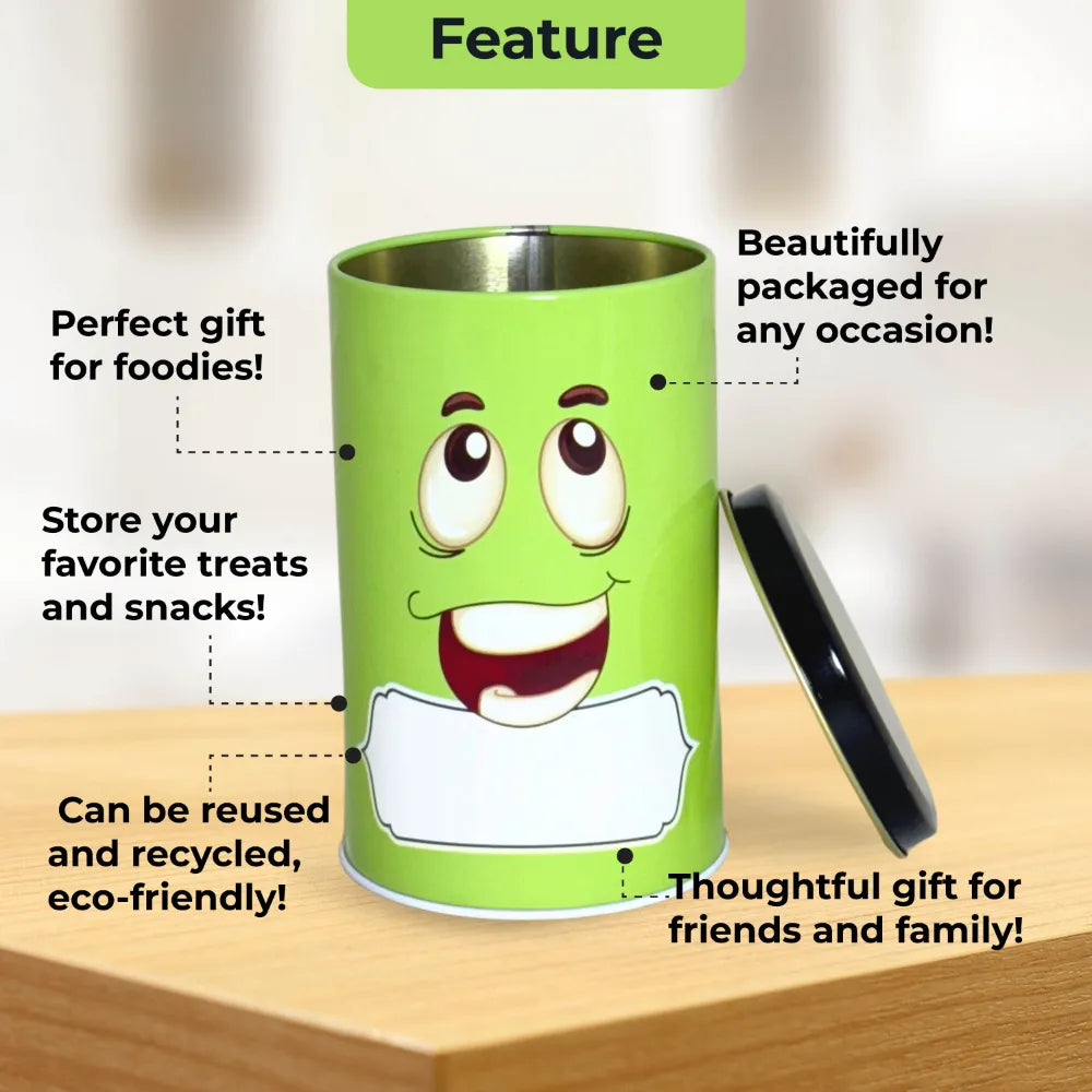 Colourful Storage Container for Gifting – Green, 490 ML