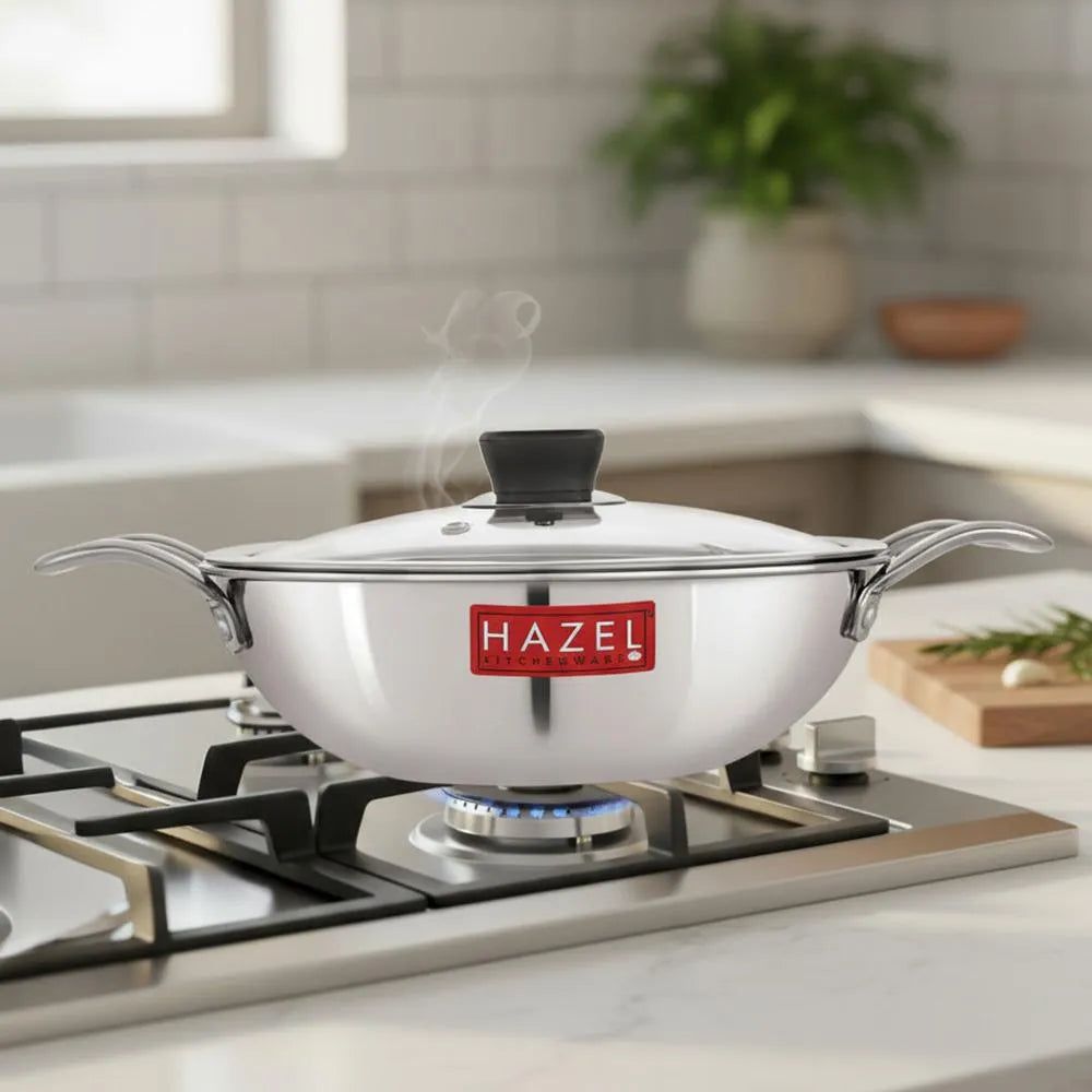 Glass Lid with Steel Rim for Honeycomb Cookware– 22 cm