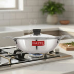 Glass Lid with Steel Rim for Honeycomb Cookware– 22 cm