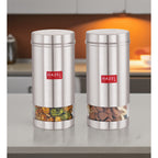 Stainless Steel Tea Coffee Containers, Set of 2 -1000 ML Each