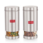 Stainless Steel Tea Coffee Containers, Set of 2 -1000 ML Each