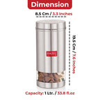Stainless Steel Tea Coffee Containers, Set of 2 -1000 ML Each