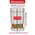 Transparent Kitchen Container Set – 1700 ML (Set of 2)
