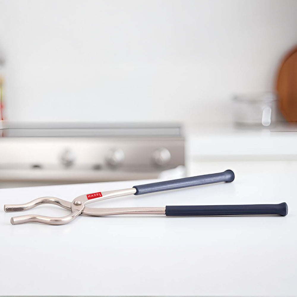 Stainless Steel Matte Finish Pakkad/ Tong with Rubber Grip ??9mm