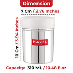 Stainless Steel Coco Powder Shaker with Handle and Plastic Lid – 310 ML