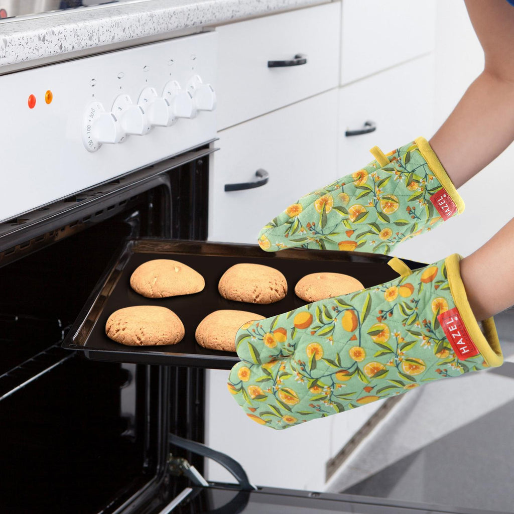 Cotton Microwave Oven Gloves  – Set of 2
