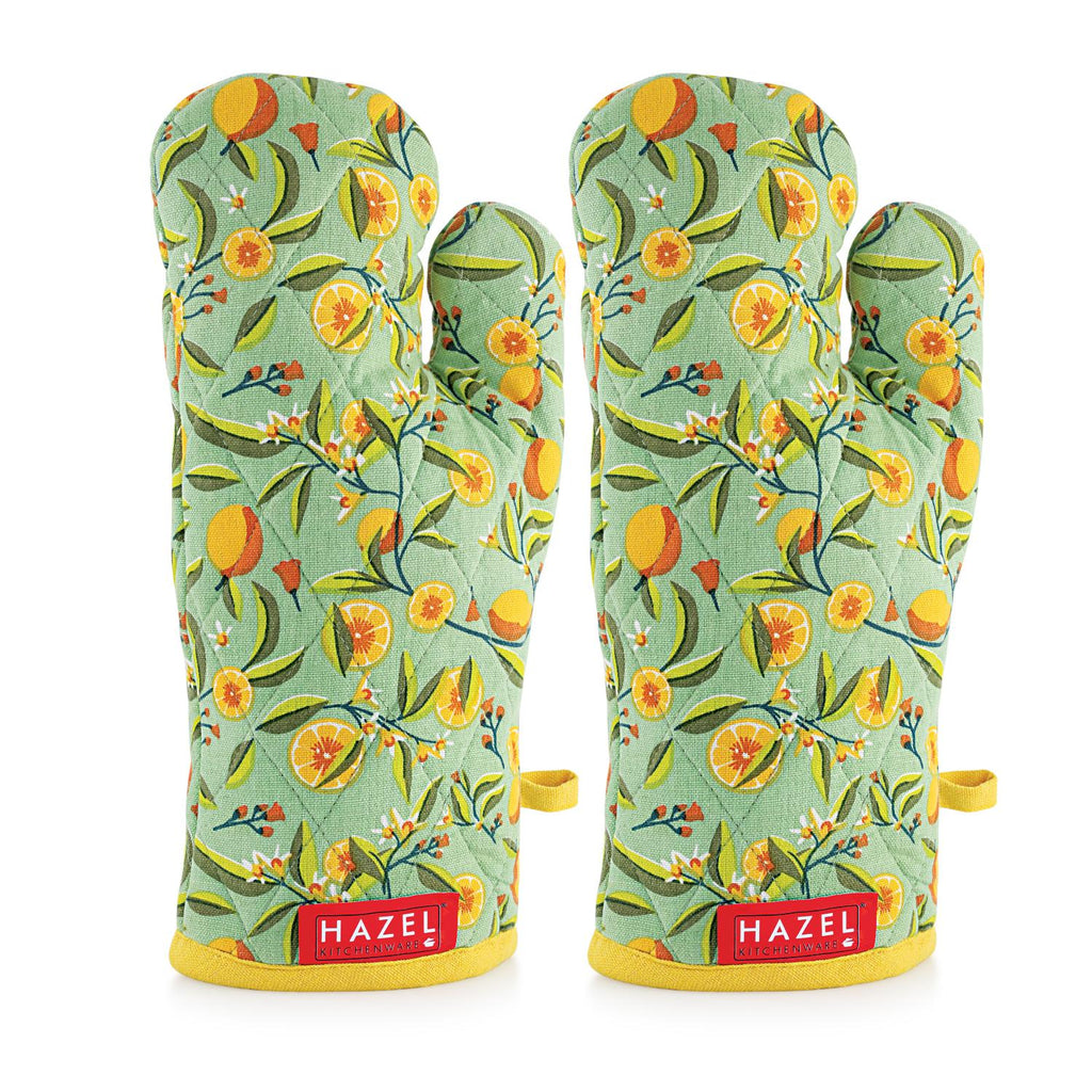 Cotton Microwave Oven Gloves  – Set of 2