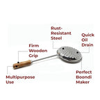 Stainless Steel  Boondi Maker Jhara - Medium