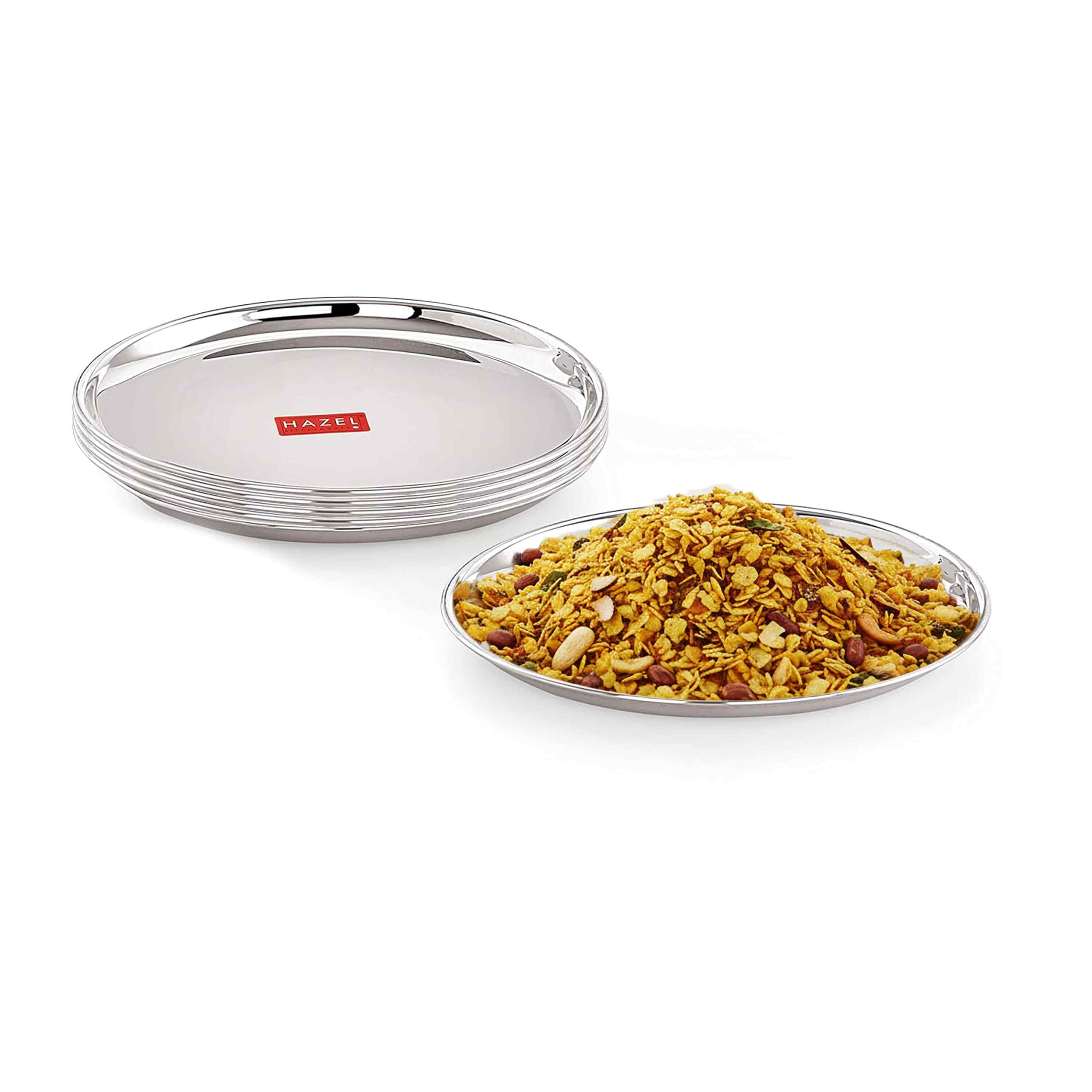 Stainless Steel Plates/Thali - Snack, Breakfast & Dinner