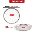 Stainless Steel Breakfast Plate 23.5 cm