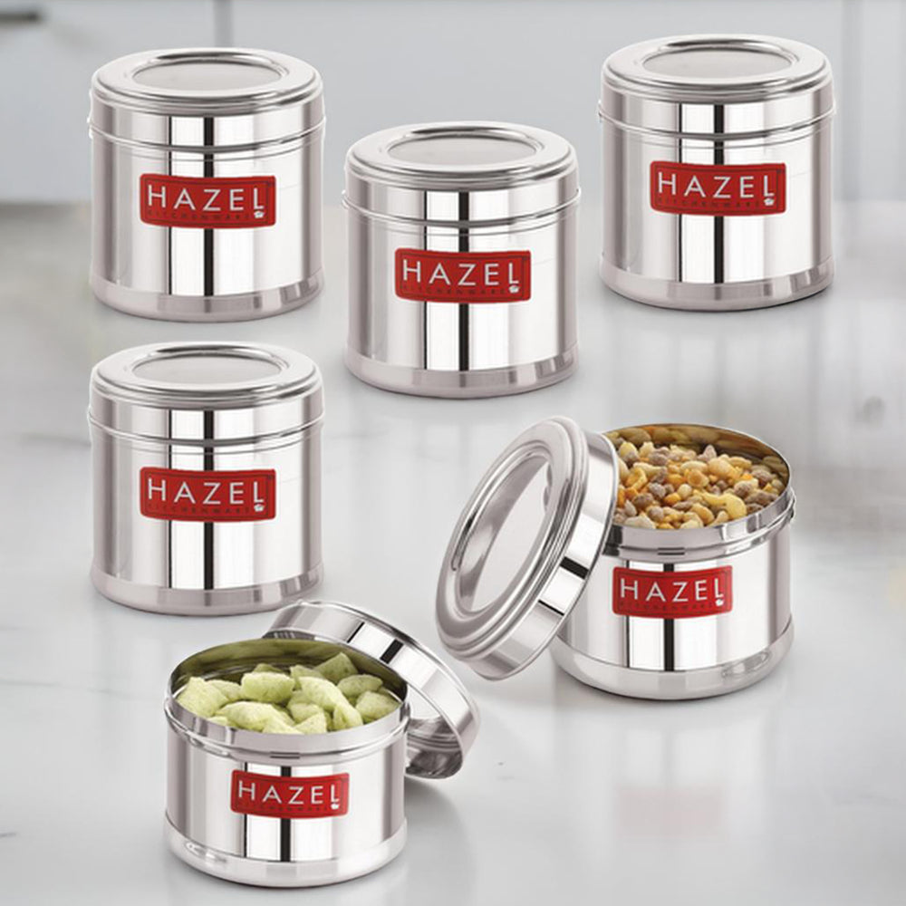 Stainless Steel  Masala Container – 750 ML (Set of 6)
