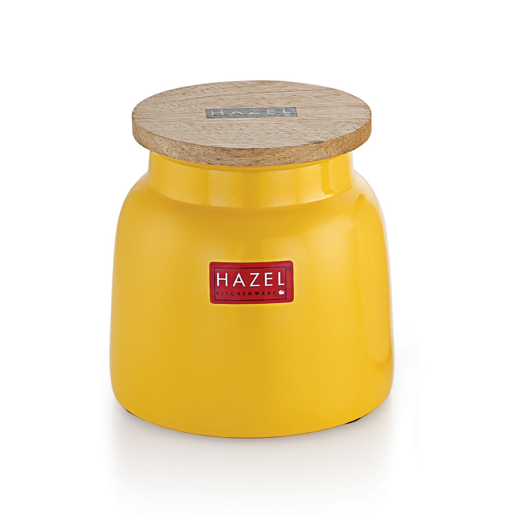 Storage Container with Airtight Lid -   750 ML (Yellow)