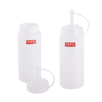 Plastic Chutney/Sauce Squeeze Bottle with Cap Set of 2, 610 ML, 760 ML