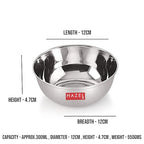 Steel Bowl /Katori Set of 6, Large