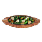 Sizzler Plate Wooden Base( Oval Shape)
