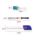 DIY Bakeware Combo Set of 6 – (Cake Mould, 50 Piping Bags, Nozzle, Spatula, Silicon Brush, Pallet Knife)