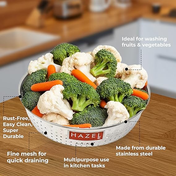 Stainless Steel  Vegetable Strainer, 23cm