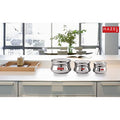 Stainless Steel  Apple Shape Container Set of 3 (950, 1500 & 2550 ML)