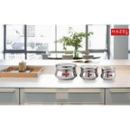 Stainless Steel  Apple Shape Container Set of 3 (950, 1500 & 2550 ML)