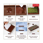 Silicone Small Kunafa Chocolate Bar Mould – Brown