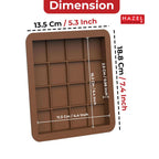 Silicone Big Kunafa Chocolate Bar Mould – Brown