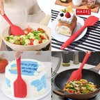 Silicone Spatula 11 Inch – Heat Resistant, Red
