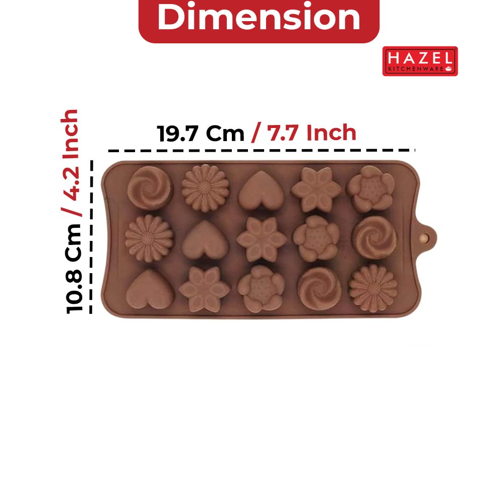 Silicone Flower Chocolate Mould – 15 Cavity