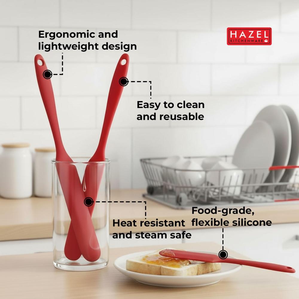 Silicone Icing Knife Scrapper – Red