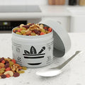 Galvanized Spice/Masala Container with Spoon – Grey