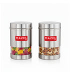 Stainless Steel  See Through Container Set of 2, 600ML Each