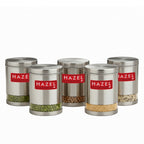 Matt Finish Transparent Steel Storage Container Set of 5, 3000 ml Each