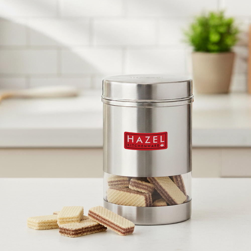 Stainless Steel See Through Container, 600ML