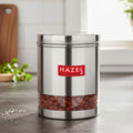 Matt Finish Transparent Steel Storage Container, 2200 ml